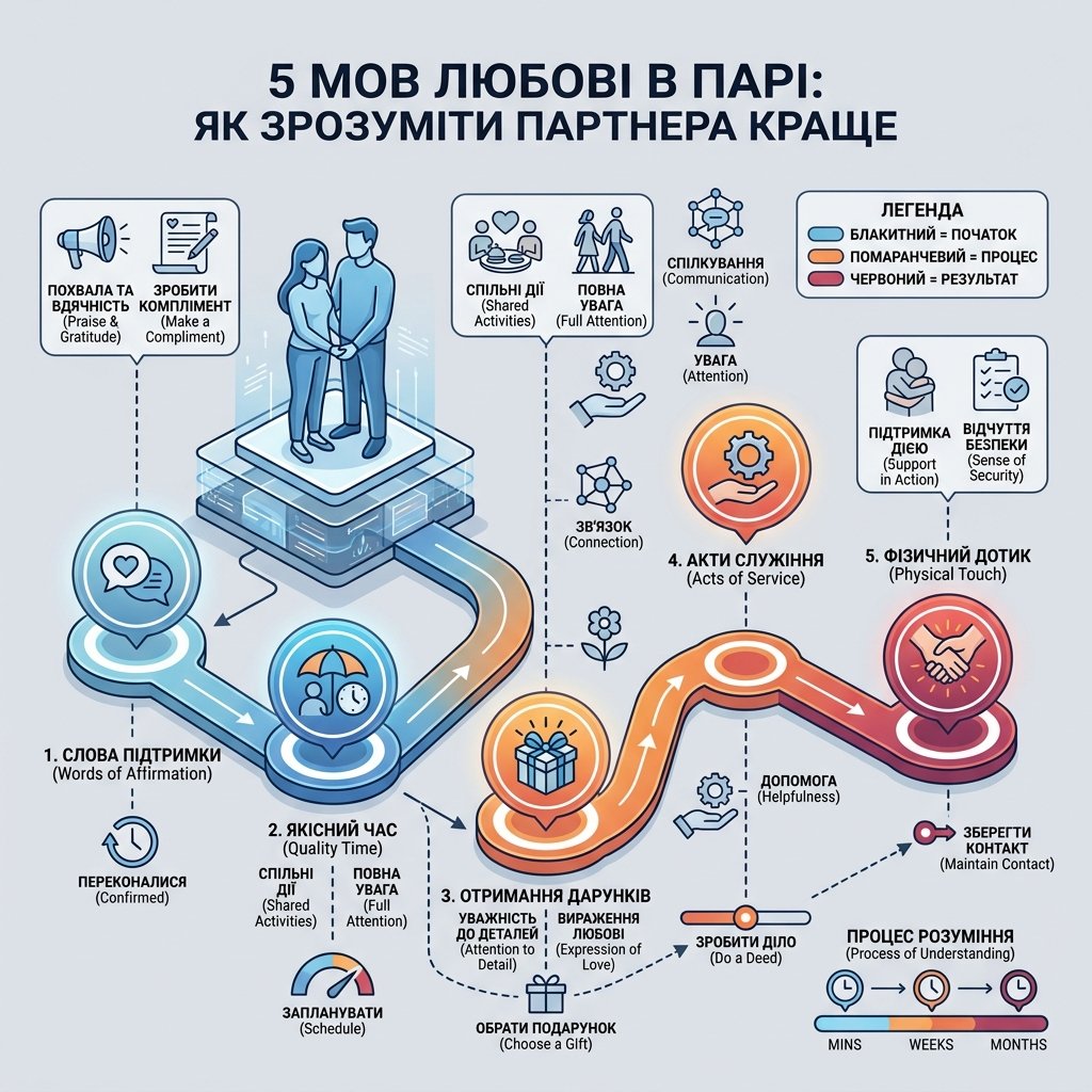 5 мов любові в парі: як зрозуміти партнера краще