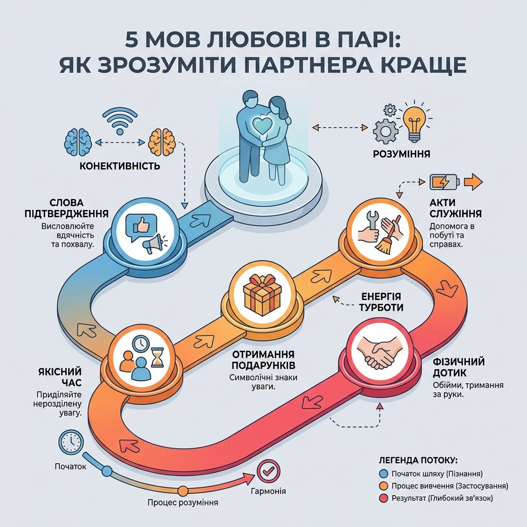 5 мов любові в парі: як зрозуміти партнера краще
