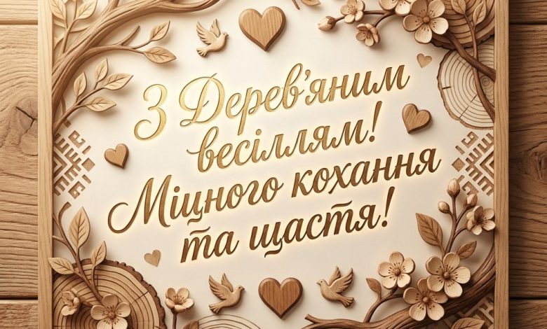 Дерев'яне весілля (5 років): найкращі побажання парі