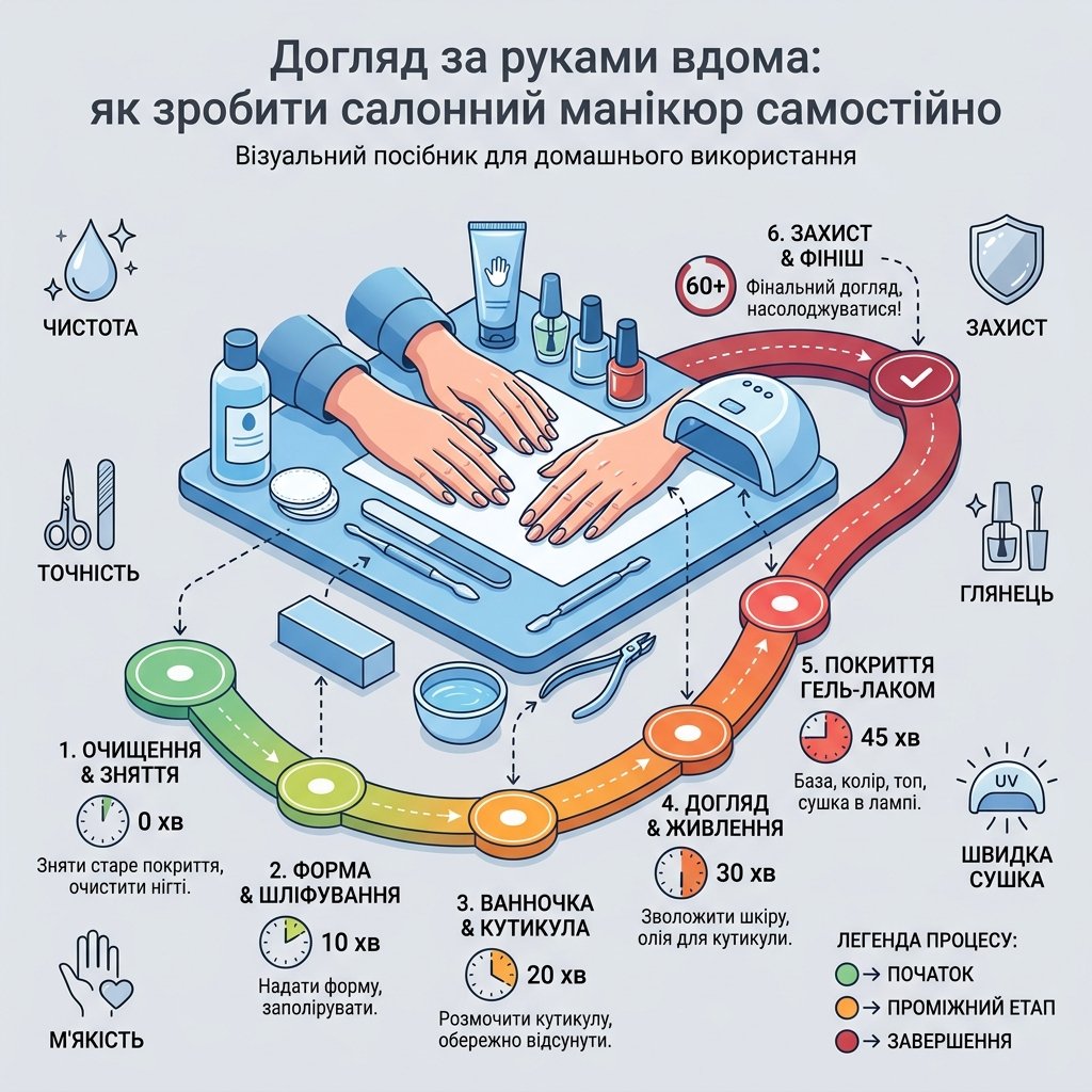 Догляд за руками вдома: як зробити салонний манікюр самостійно