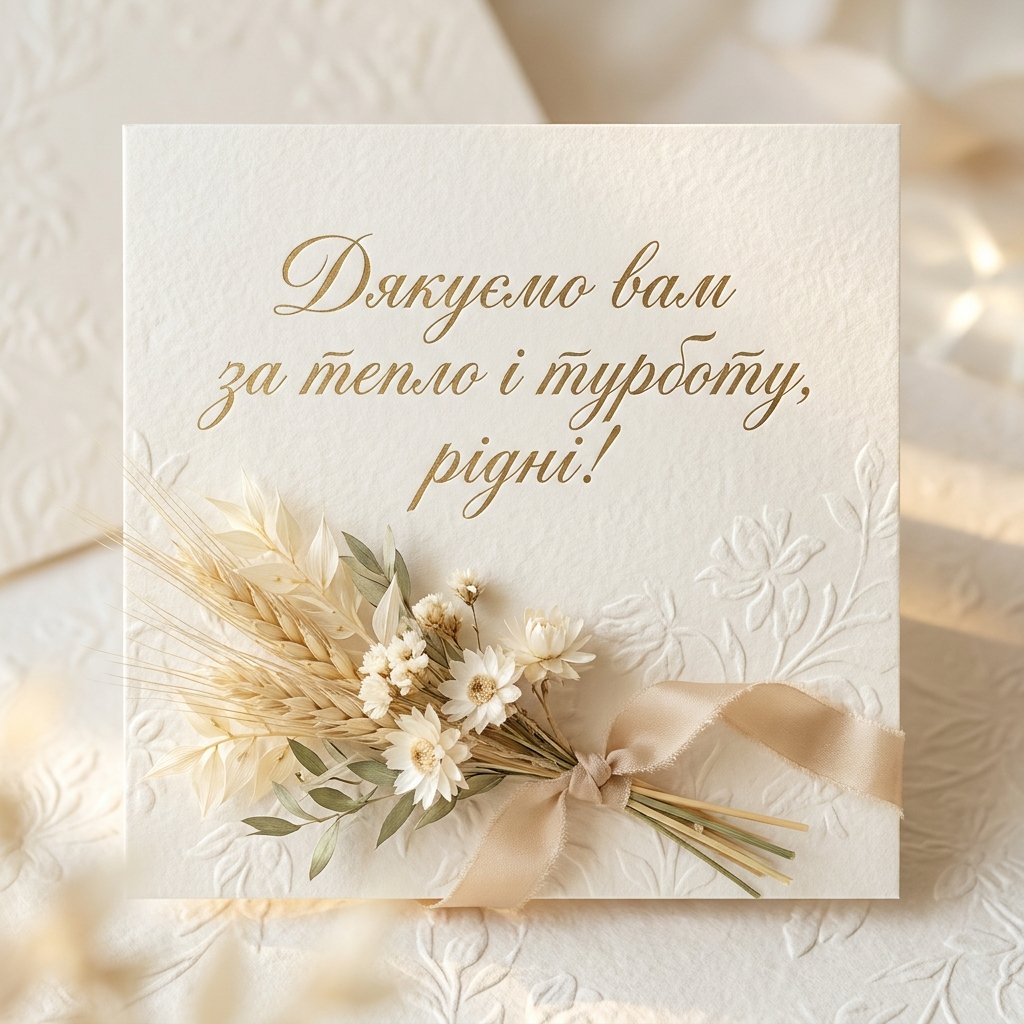 Подяка батькам на весіллі або дні народження: до сліз