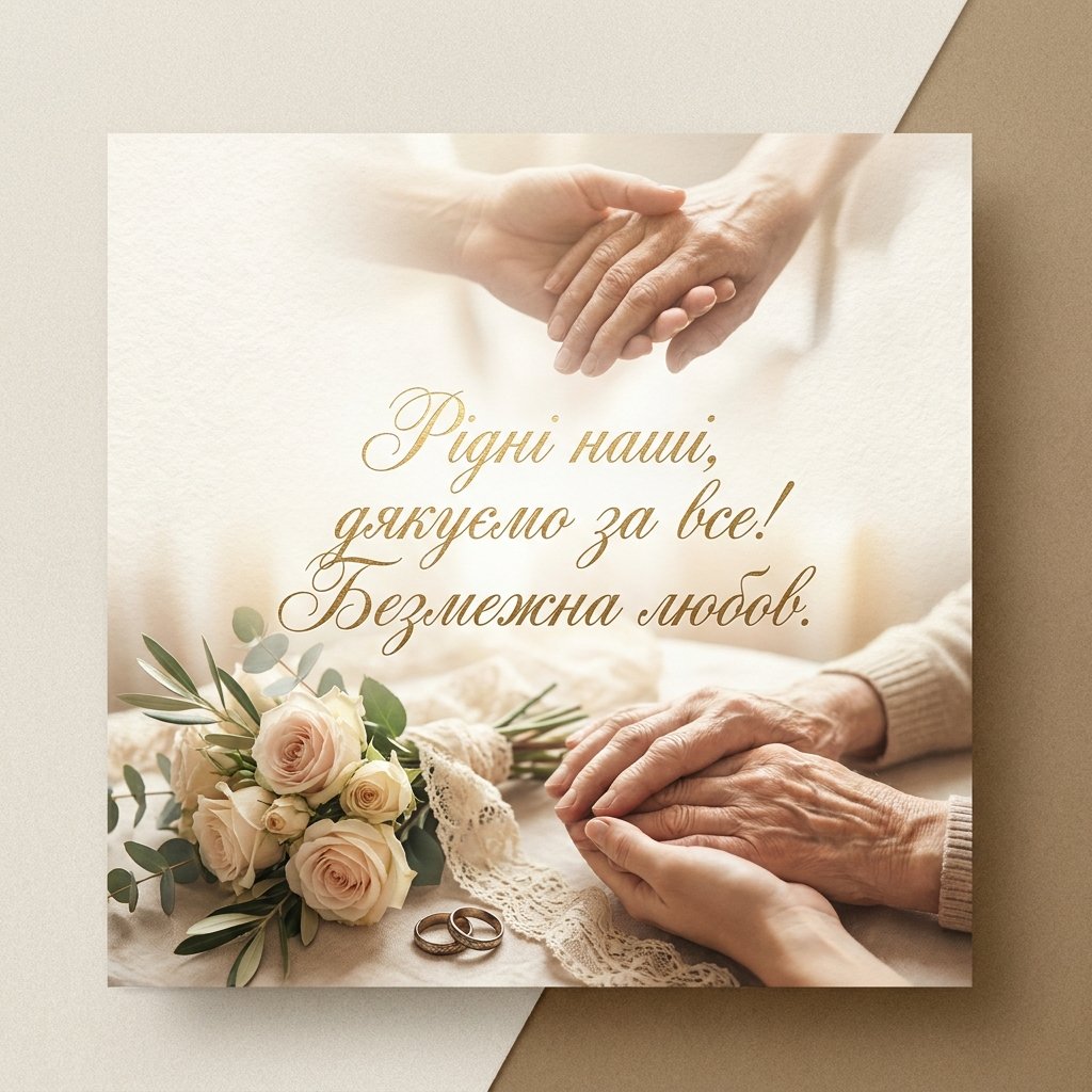 Подяка батькам на весіллі або дні народження: до сліз