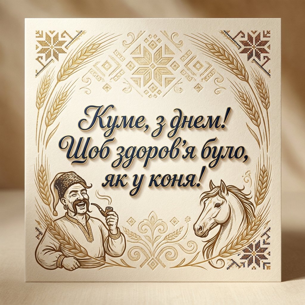 Привітання для кума 