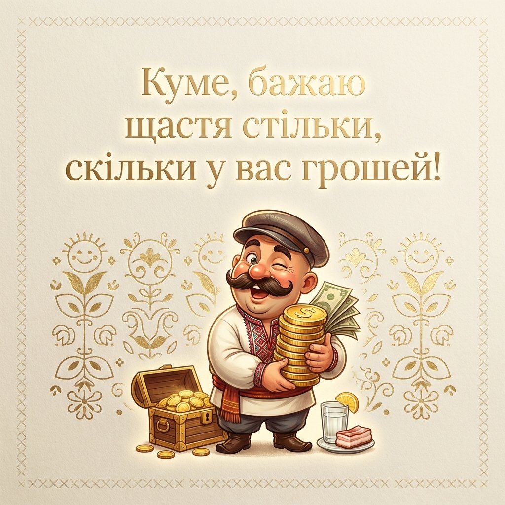Привітання для кума 