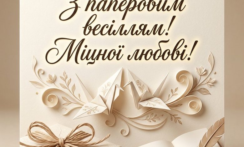 Привітання з паперовим весіллям (2 роки): що подарувати та як сказати