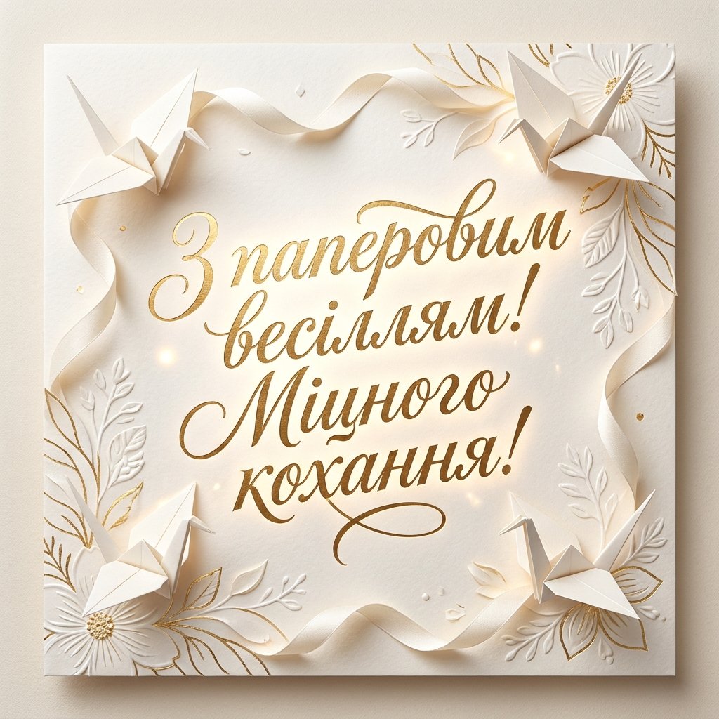Привітання з паперовим весіллям (2 роки): що подарувати та як сказати