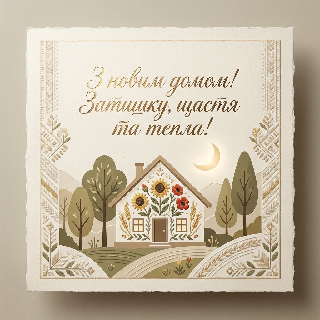 Що написати у листівці на новосілля: привітання з новим домом