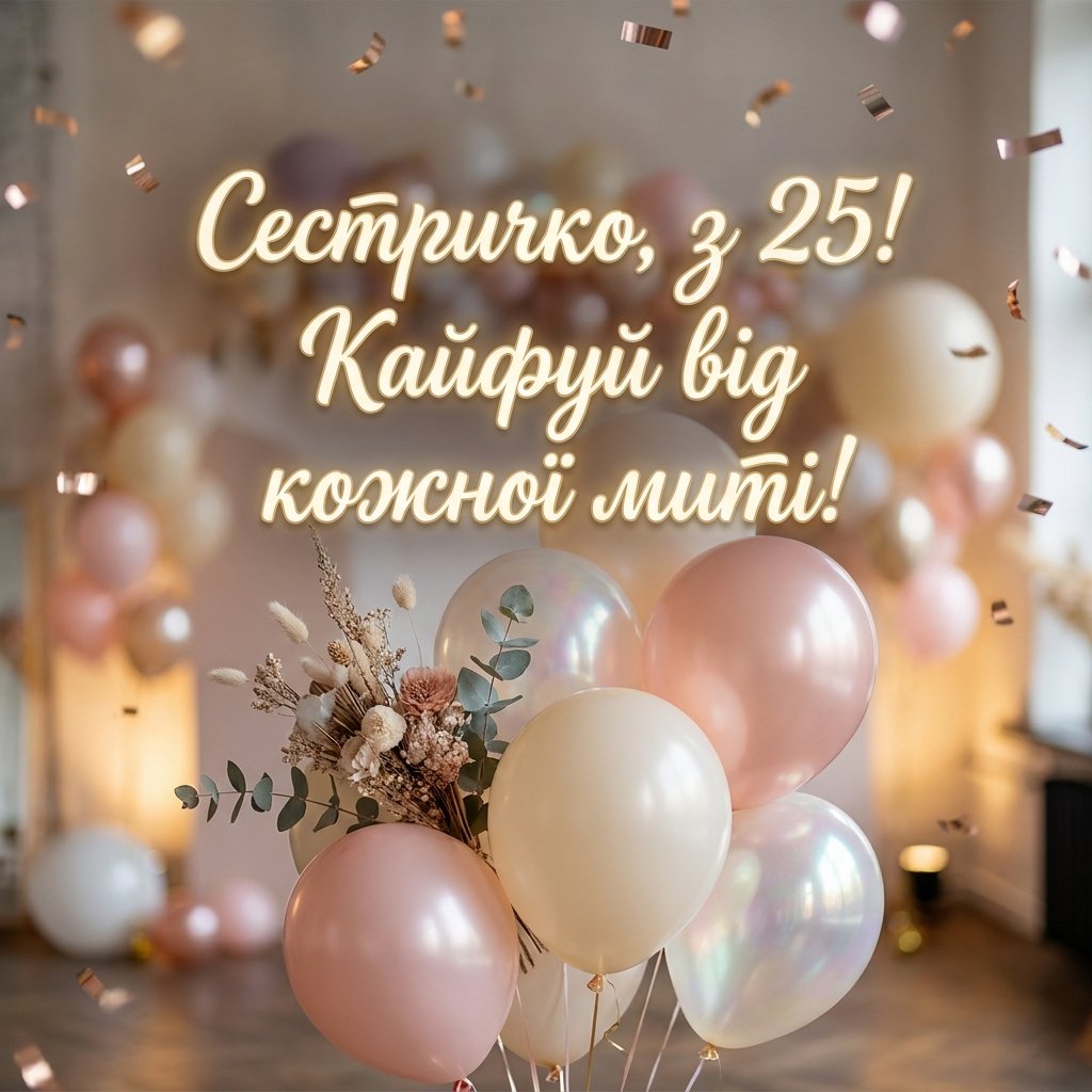 Що побажати сестрі на 25 років: молодіжні та прикольні варіанти
