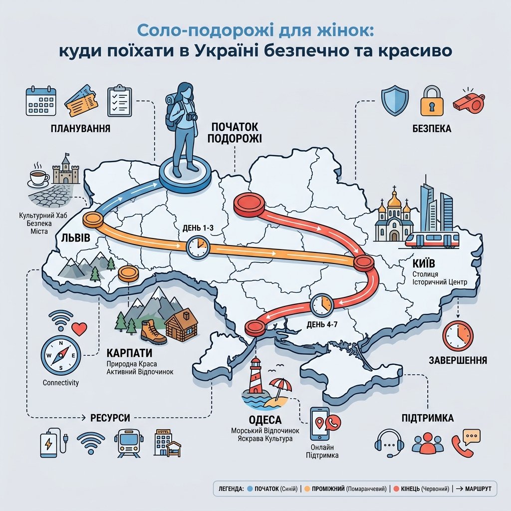 Соло-путешествия для женщин: куда поехать в Украине безопасно и красиво