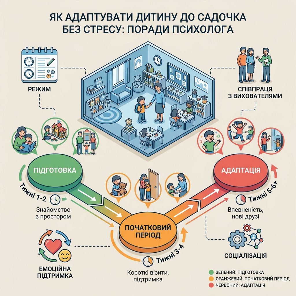 Як адаптувати дитину до садочка без стресу: поради психолога
