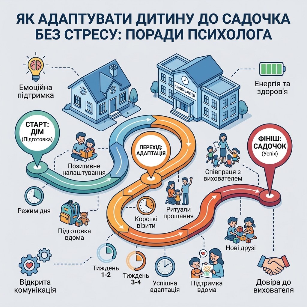 Як адаптувати дитину до садочка без стресу: поради психолога