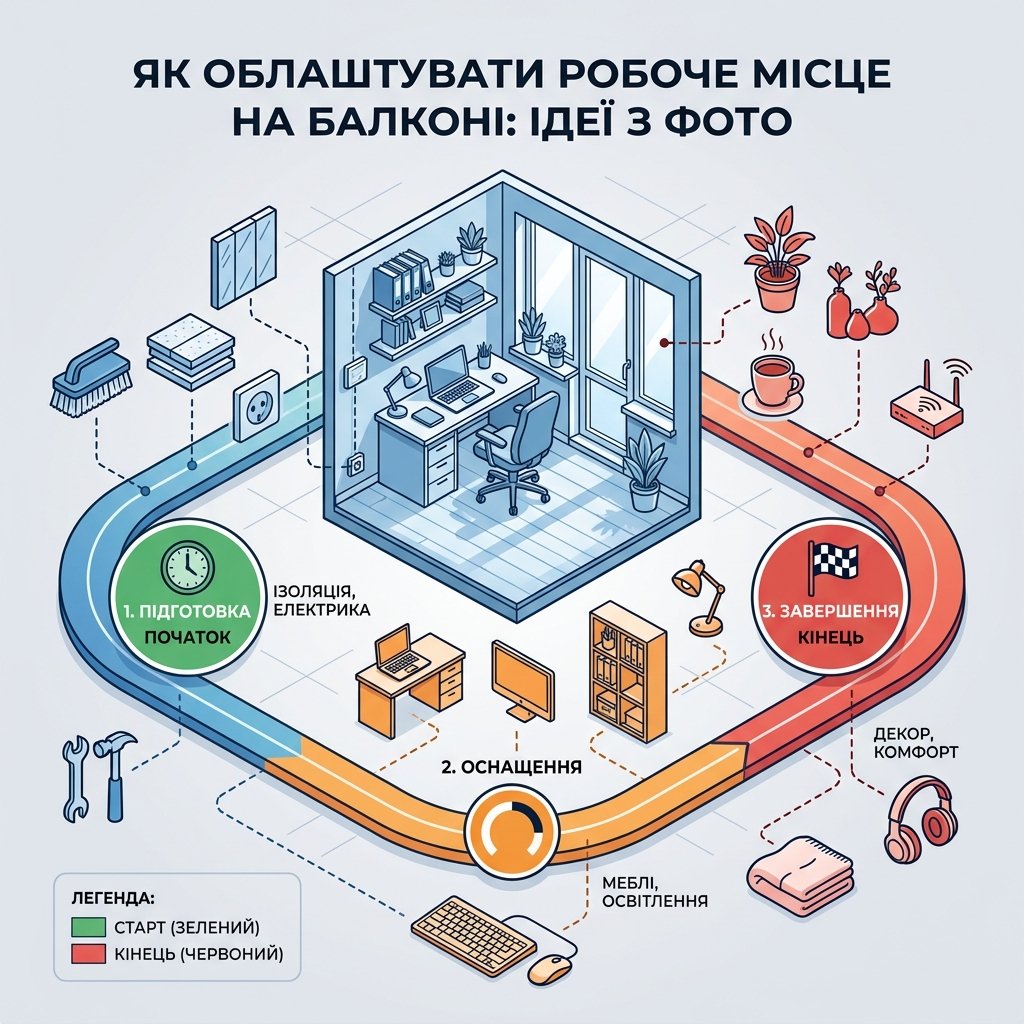 Як облаштувати робоче місце на балконі: ідеї з фото