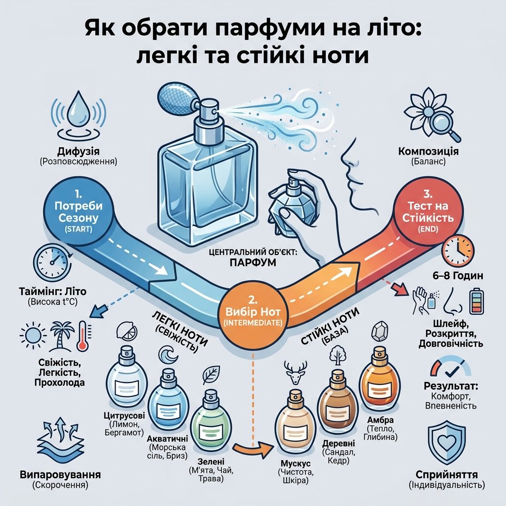 Як обрати парфуми на літо: легкі та стійкі ноти
