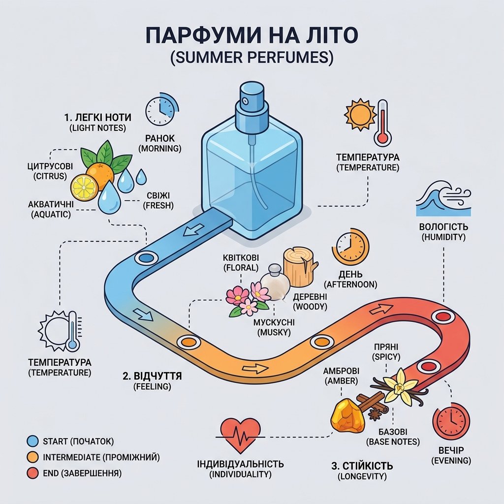 Як обрати парфуми на літо: легкі та стійкі ноти