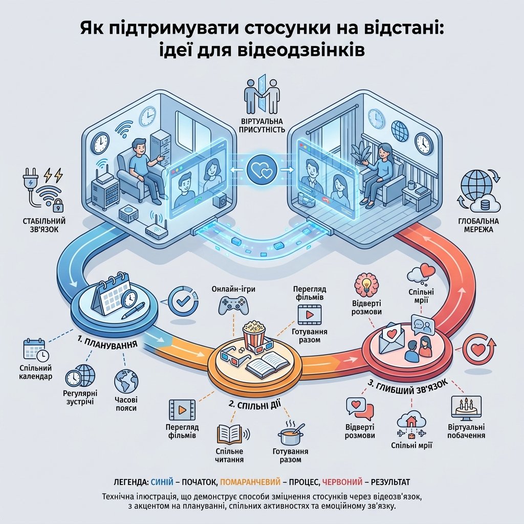 Как поддерживать отношения на расстоянии: идеи для видеозвонков