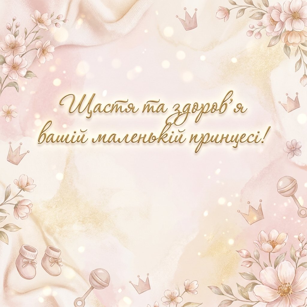 Як привітати з народженням донечки: ніжні картинки для соцмереж